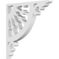 Ekena Millwork Wagon Wheel Architectural Grade PVC Bracket, 5/8"W X 6"D X 6"H BKTP01X06X06WW